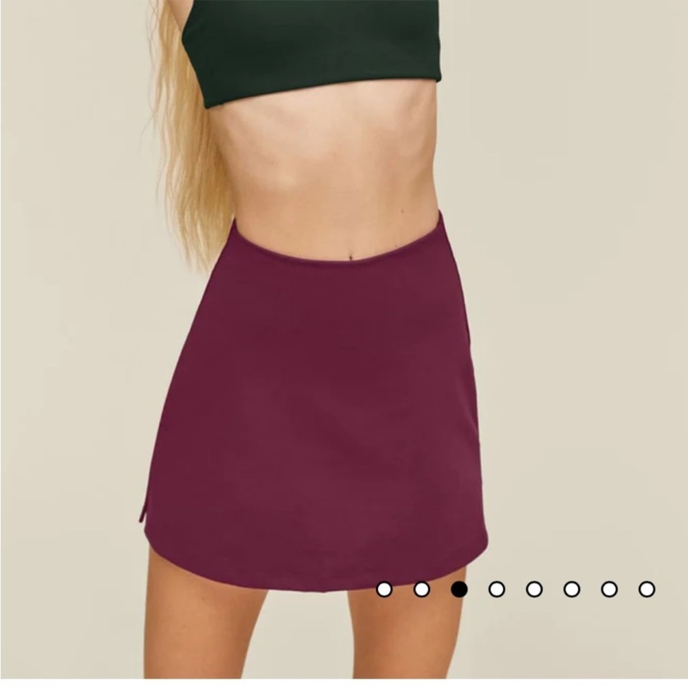 Girlfriend Collective Plum Skort - M